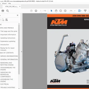 2001 KTM 250/300/380 SX,MXC,EXC ENGINE REPAIR MANUAL - PDF DOWNLOAD
