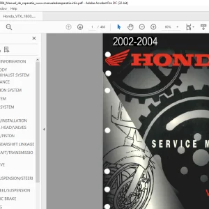 2002-2004 Honda VTX1800C Service Manual - PDF DOWNLOAD