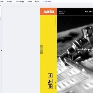 2002 Aprilia Atlantic 500 Workshop Manual - PDF DOWNLOAD