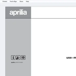 2002 Aprilia RS125 Use & Maintenance Manual - PDF DOWNLOAD