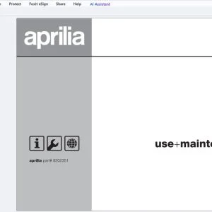 2002 Aprilia Rally 50 Use & Maintenance Manual - PDF DOWNLOAD