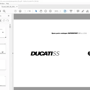 2002 Ducati Supersport 900 Parts Manual - PDF DOWNLOAD