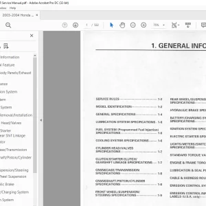 2003-2004 Honda CBR600RR Service Manual - PDF DOWNLOAD