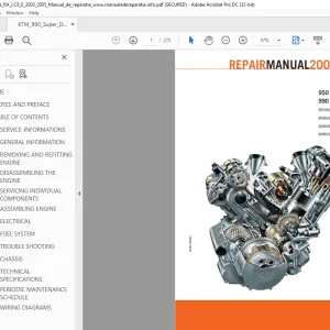 2003-2005 KTM 950 ADVENTURE 990 SUPER DUKE Part Manual - PDF DOWNLOAD