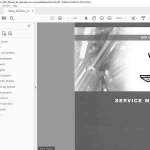 2003 Harley-Davidson VRSCA Service Manual Pn99501-03 - PDF DOWNLOAD