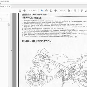 2003 Honda CBR 600RR Service Manual - PDF DOWNLOAD
