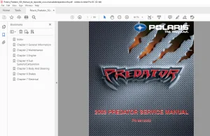 2003 Polaris PREDATOR 500 SERVICE MANUAL - PDF DOWNLOAD