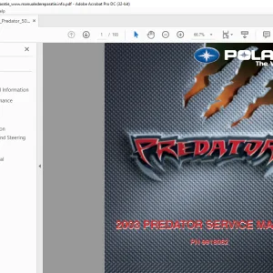 2003 Polaris PREDATOR 500 SERVICE MANUAL - PDF DOWNLOAD