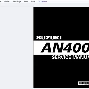 2003 Suzuki AN400 Service Manual - PDF DOWNLOAD