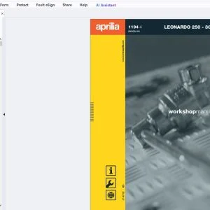 2004 Aprilia Leonardo 250-300 Workshop Manual - PDF DOWNLOAD