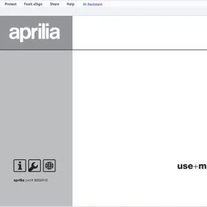 2004 Aprilia RS50 Use & Maintenance Manual - PDF DOWNLOAD