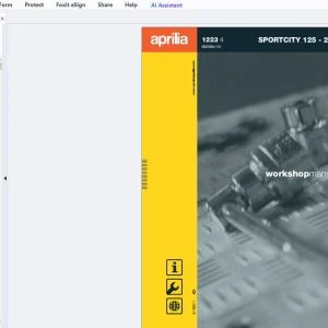 2004 Aprilia Sportcity 125-200 Workshop Manual - PDF DOWNLOAD