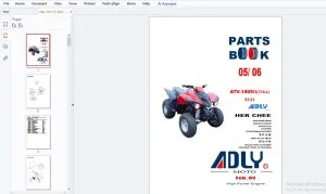 2005-2006 Adly ATV-150SII (226A) Parts Manual - PDF DOWNLOAD