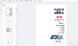 2005-2006 Adly ATV-150UII (228A) Parts Manual - PDF DOWNLOAD