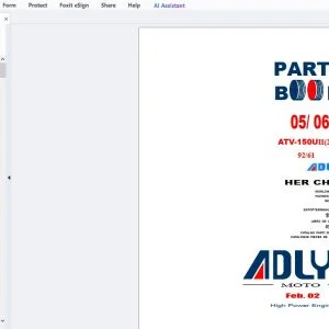 2005-2006 Adly ATV-150UII (228A) Parts Manual - PDF DOWNLOAD