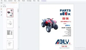2005-2006 Adly ATV-300SII(227A) Parts Manual - PDF DOWNLOAD