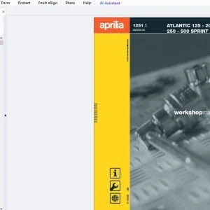 2005-2006 Aprilia Atlantic 125-200-250-Sprint Workshop Manual - PDF DOWNLOAD