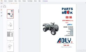 2005-2006 Adly ATV-300UII(223A) Parts Manual - PDF DOWNLOAD