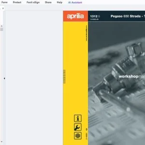 2005 Aprilia Pegaso 650 Strada - Trail Workshop Manual - PDF DOWNLOAD