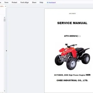 2006 Adly ATV-300SU(I) Service Manual - PDF DOWNLOAD