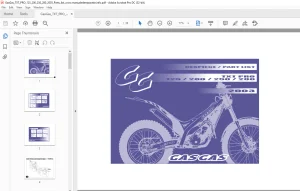 2006 Gasgas TXT PRO 125/200/250/280/300 Parts Manual  - PDF DOWNLOAD