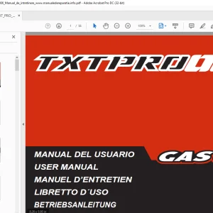 2006 Gasgas TXT PRO 125/200/250/280/300 User Manual - PDF DOWNLOAD