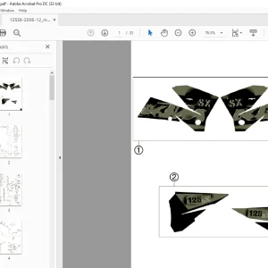 2006 KTM 125SX Parts Manual  - PDF DOWNLOAD