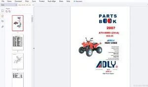 2007 Adly ATV-50RS (231A) EU2-45 Parts Manual - PDF DOWNLO