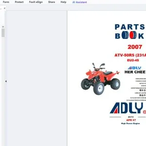 2007 Adly ATV-50RS (231A) EU2-45 Parts Manual - PDF DOWNLO