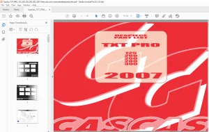 2007 Gasgas TXT pro 125/200/250/280/300 Parts List Manual  - PDF DOWNLOAD