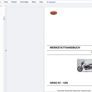 2007 Moto Guzzi Griso 8V-1200 Werkstatthandbuch - PDF DOWNLOAD