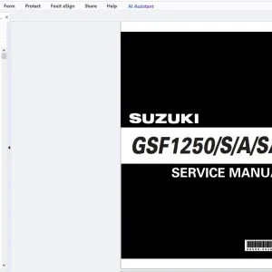 2007 Suzuki GSF1250S/A/SA Bandit Service Manual 99500-39300-01E - PDF DOWNLOAD