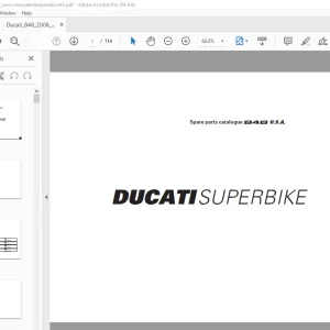 2008 Ducati SUPERBIKE 848 Parts Manual - PDF DOWNLOAD
