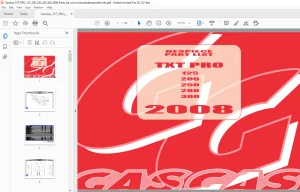 2008 Gasgas TXT pro 125/200/250/280/300 Parts List Manual - PDF DOWNLOAD