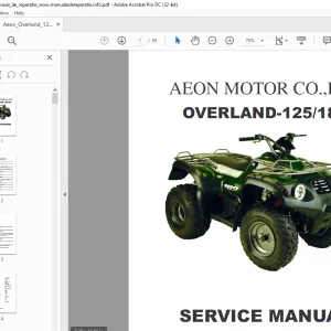 AEON Overland 125/180 Service Manual - PDF DOWNLOAD