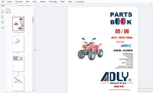 Adly ATV-100V (186A) Parts Manual - PDF DOWNLOAD