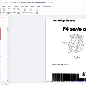 Agusta F4 750 Series oro Engine Workshop Manual - PDF DOWNLOAD