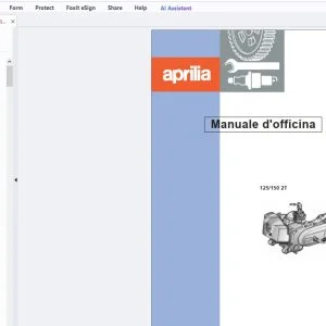 Aprilia 125/150 2T 2000 2001 Manuale d'officina - PDF DOWNLOAD