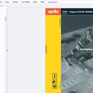 Aprilia C361M C364M C216M Engines Workshop Manual - PDF DOWNLOAD