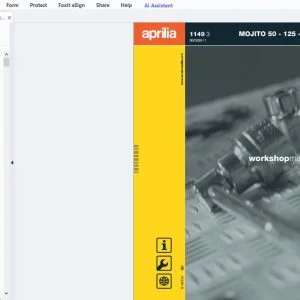 Aprilia Mojito 50-125-150 Workshop Manual - PDF DOWNLOAD