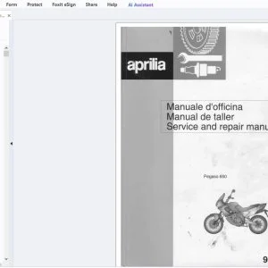 Aprilia Pegaso 650 642V Service Repair Manual - PDF DOWNLOAD