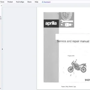 Aprilia Pegaso 650 Service & Repair Manual - PDF DOWNLOAD