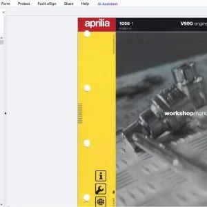 Aprilia V990 Engine Workshop Manual - PDF DOWNLOAD