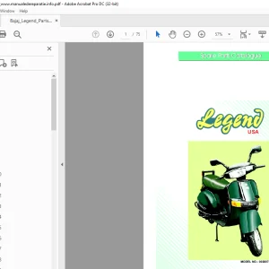 Bajaj Auto Legend 00300728 Parts Manual - PDF DOWNLOAD