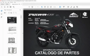 Bajaj Discover 135 CATÁLOGO DE PARTES Manual - PDF DOWNLOAD