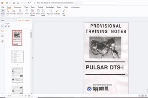 Bajaj Pulsar DTS-I Service Training Manual - PDF DOWNLOAD