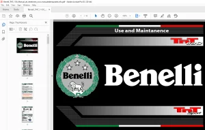 Benelli TNT 1130 Use and Maintenance Manual - PDF DOWNLOAD