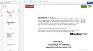 Beta Minicross R107 cc 10/12 Use & Maintenance Manual - PDF DOWNLOAD