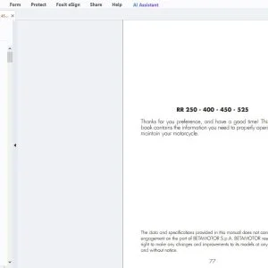 Beta RR 250 400 450 525 Operation Manual - PDF DOWNLOAD