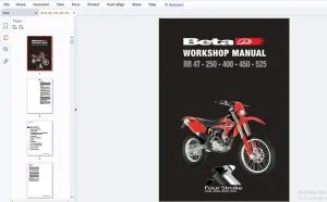 Beta RR 4T-250-400-450-525 Workshop Manual - PDF DOWNLOAD